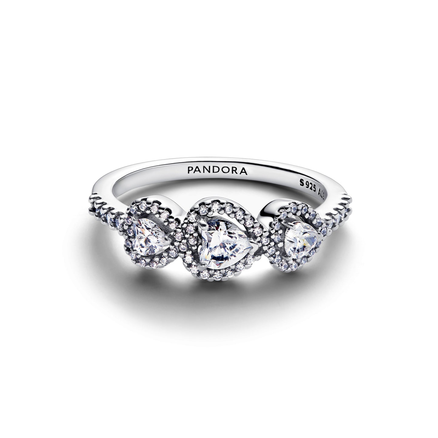 Halo Heart Trilogy Ring Popular Style Premium Collection