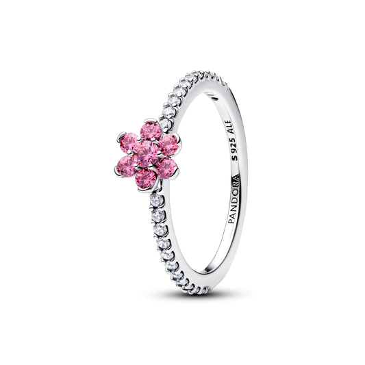 Sparkling Pink Flower Ring Popular Style Premium Collection