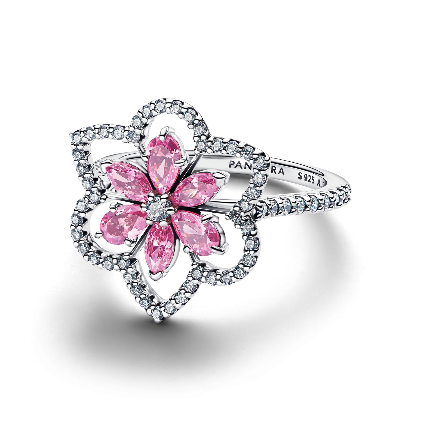 Double Flower Cocktail Ring Popular Style Premium Collection