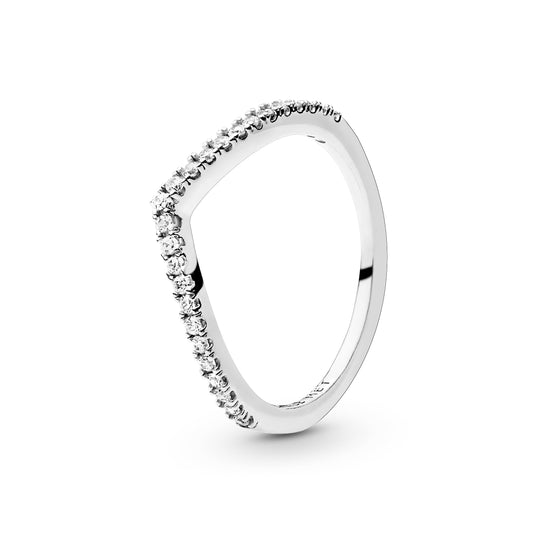 Sparkling Wishbone Ring Popular Style Premium Collection