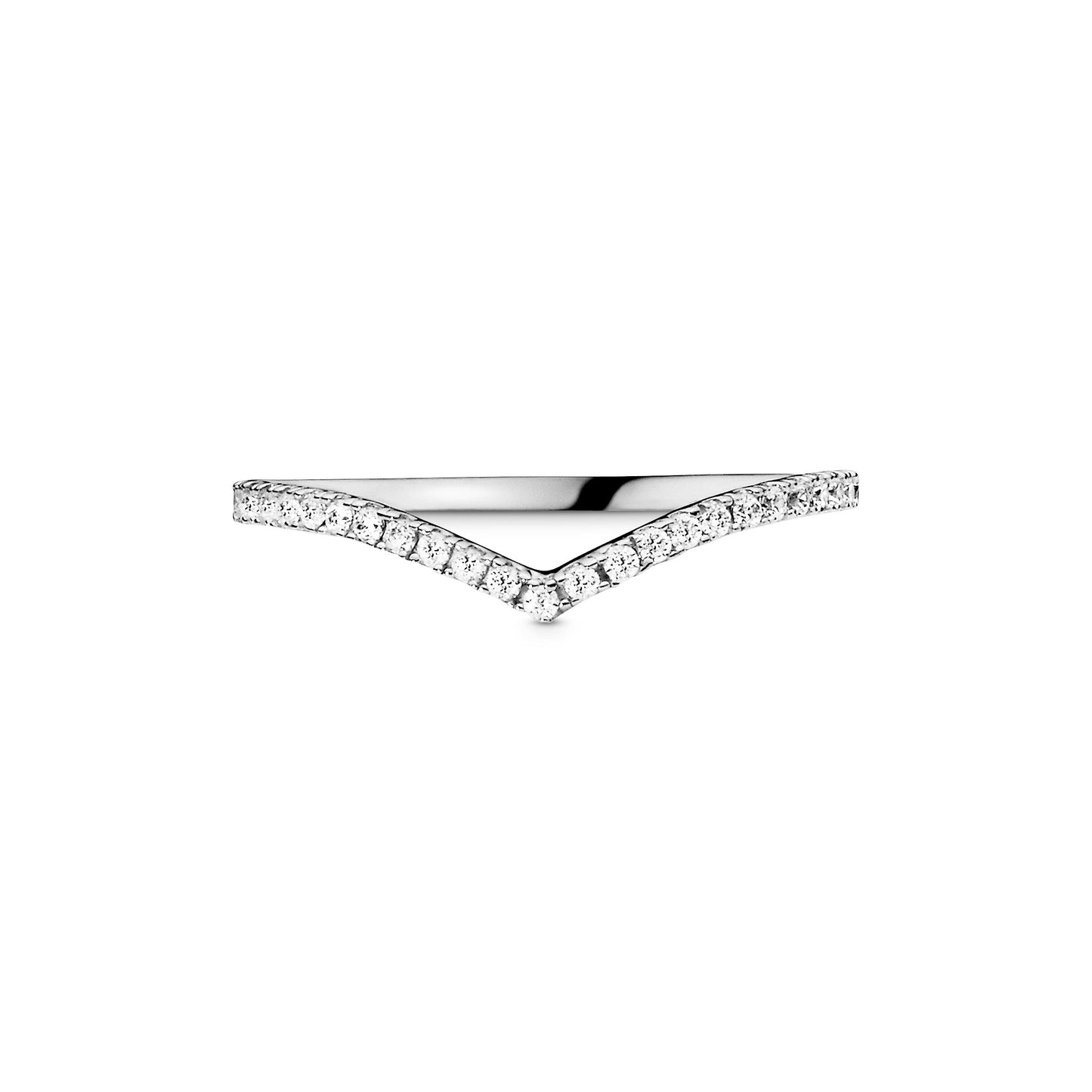 Sparkling Wishbone Ring Popular Style Premium Collection