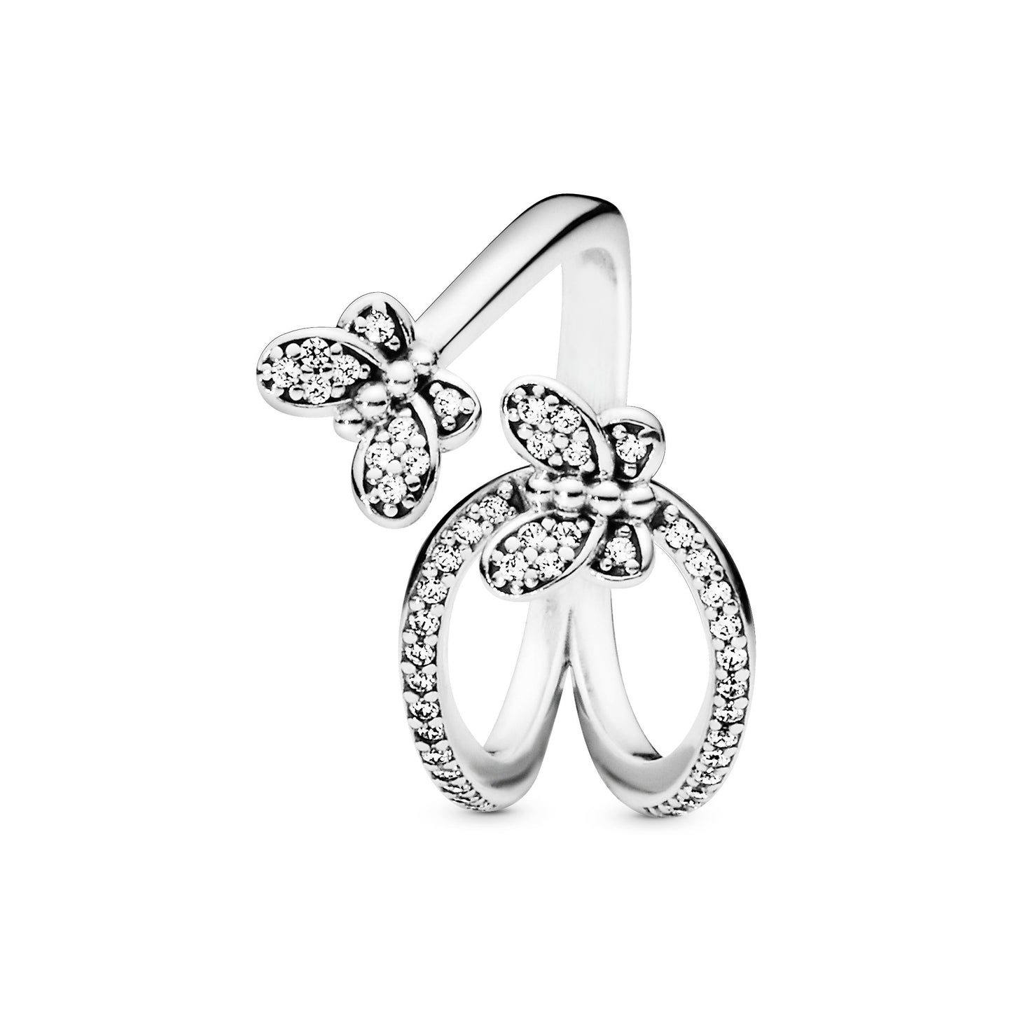 Sparkling Butterfly Open Ring Popular Style Premium Collection