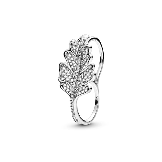 Oak Leaf Double Ring Popular Style Premium Collection