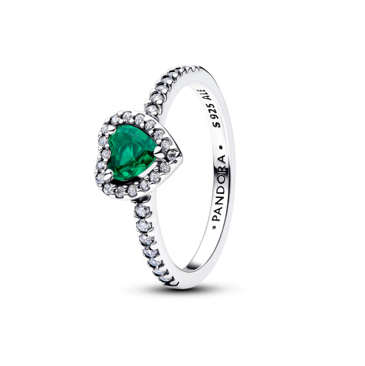 Elevated Royal Green Heart Ring Popular Style Premium Collection