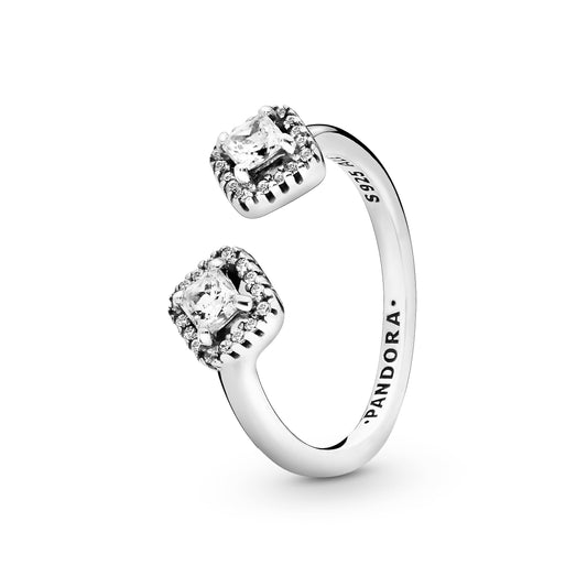 Square Sparkle Open Ring Popular Style Premium Collection