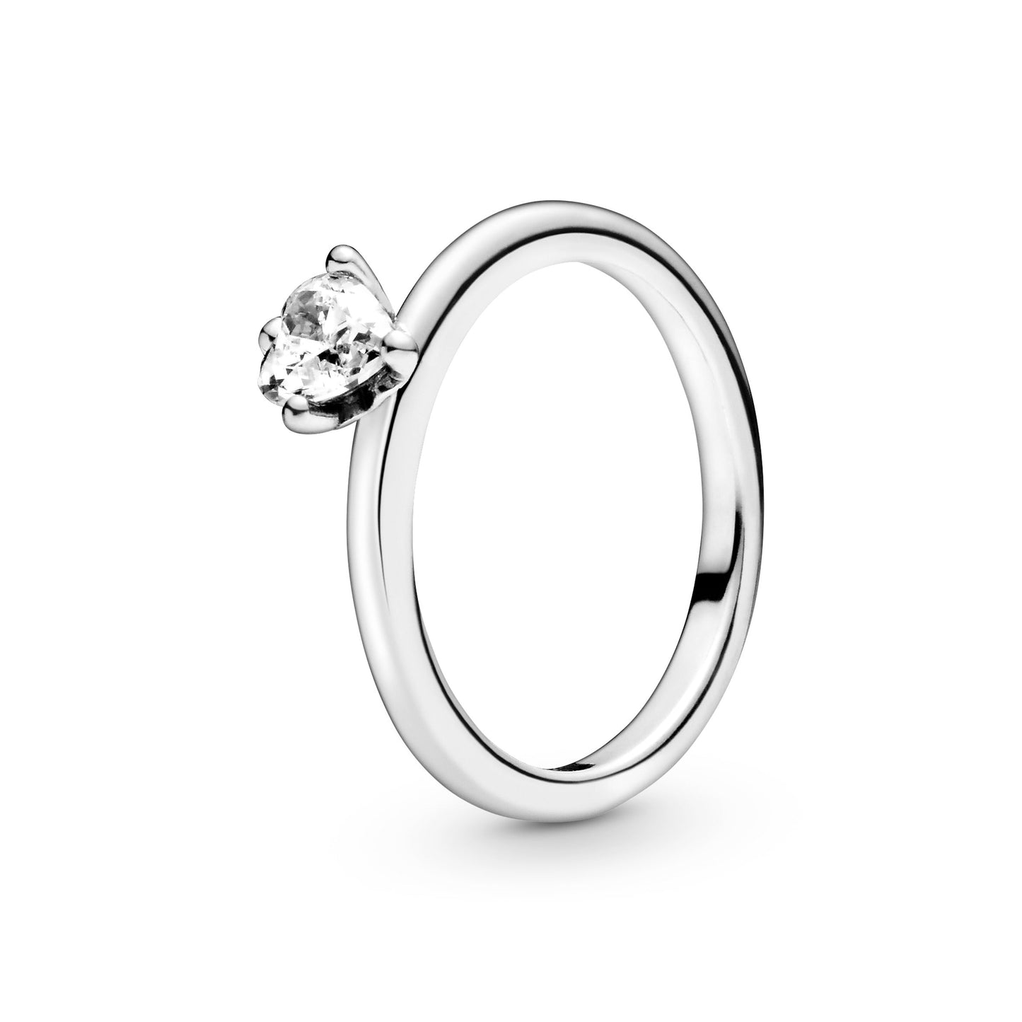 Clear Heart Solitaire Ring Popular Style Premium Collection