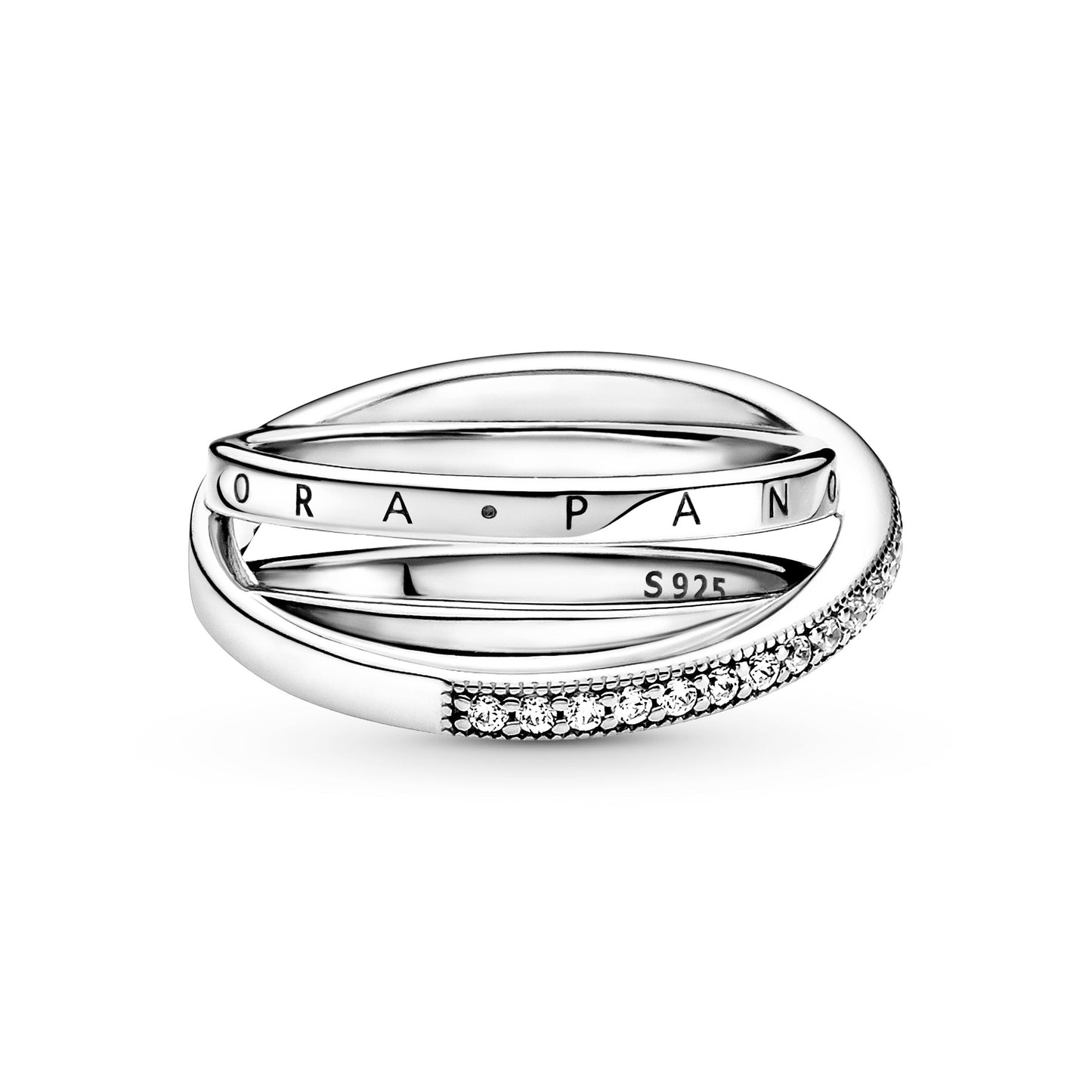 Crossover Pavé Triple Band Ring Popular Style Premium Collection