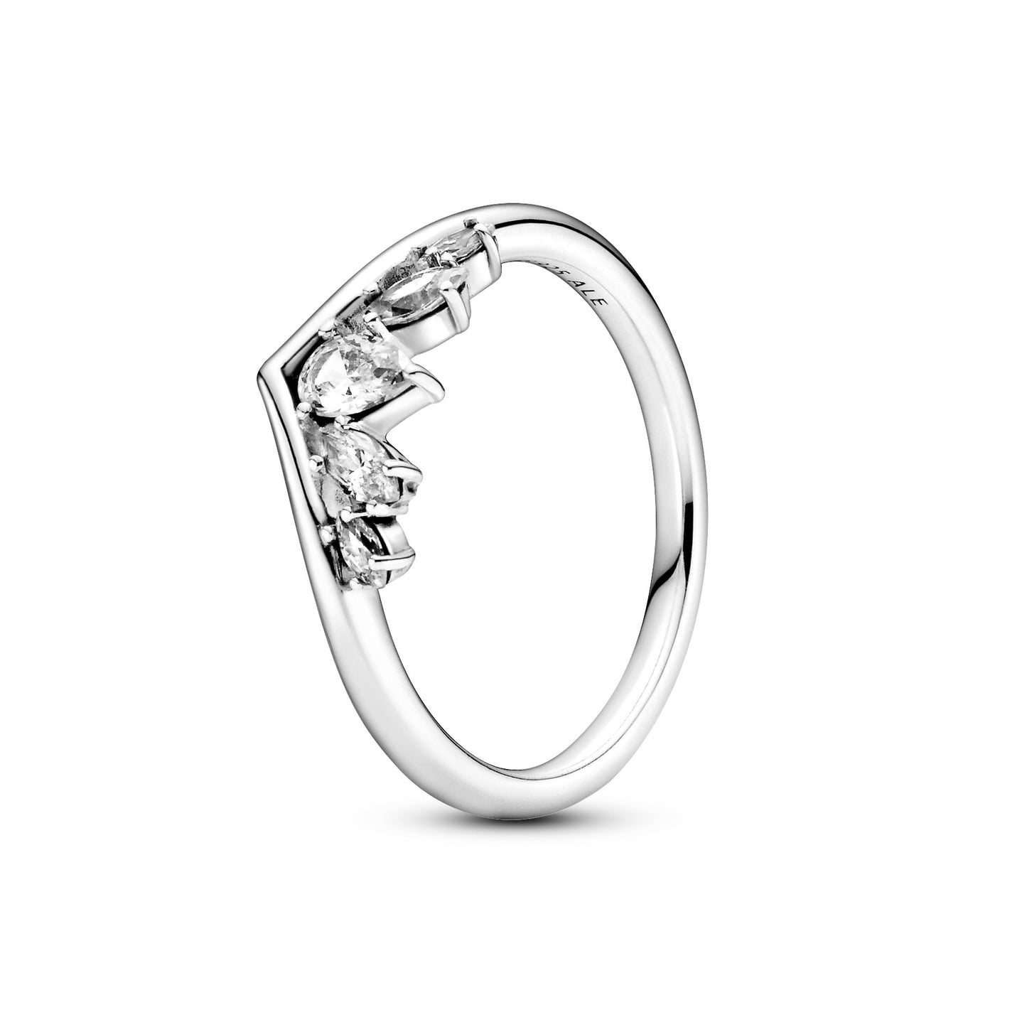 Sparkling Pear & Marquise Wishbone Ring Popular Style Premium Collection