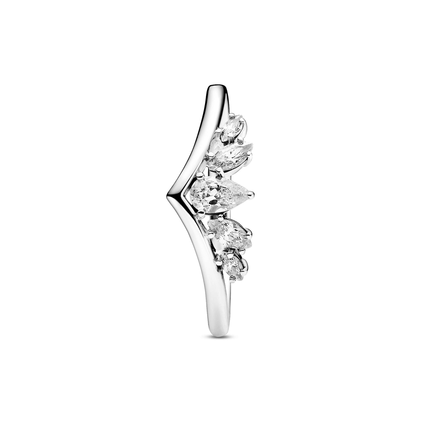 Sparkling Pear & Marquise Wishbone Ring Popular Style Premium Collection