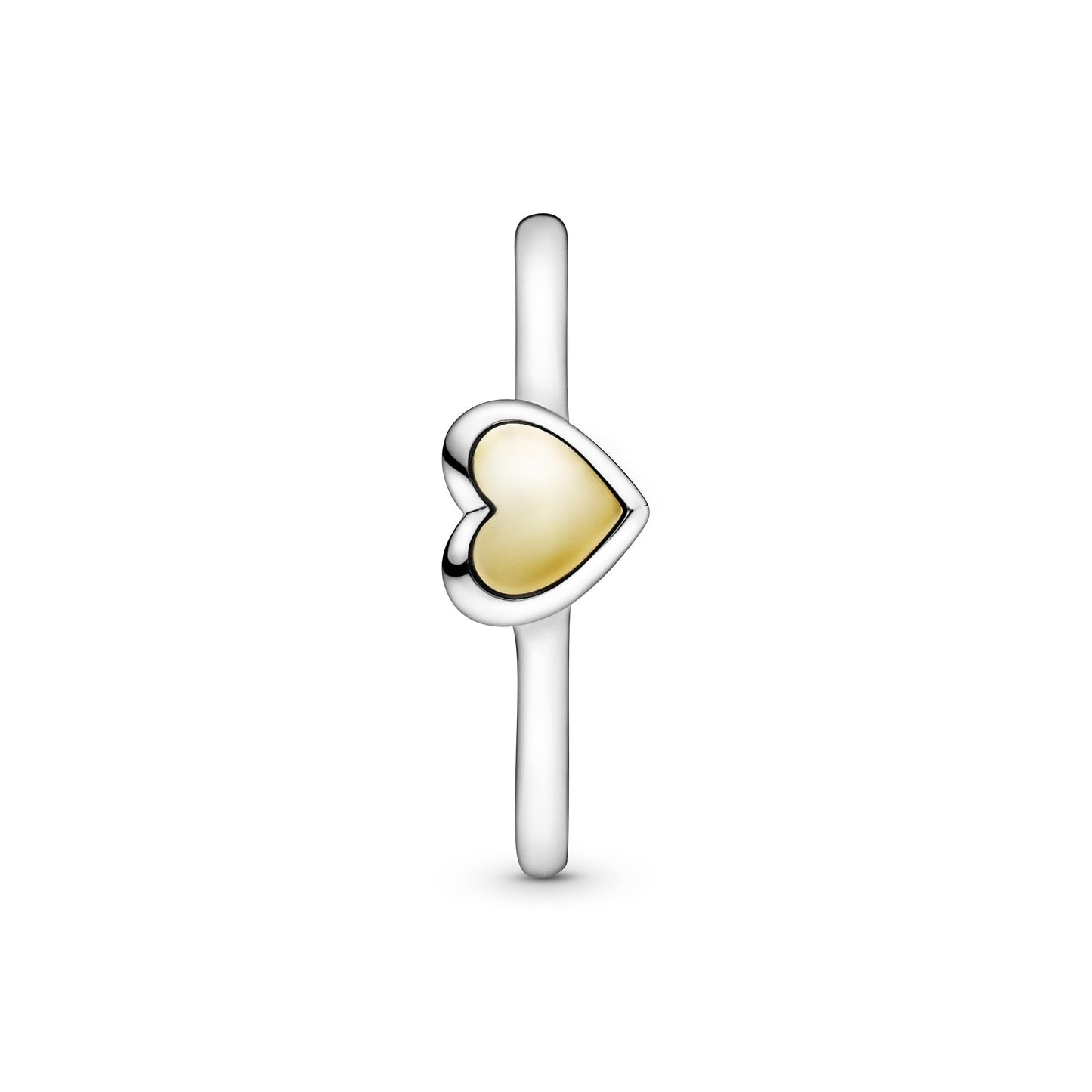 Domed Golden Heart Ring Popular Style Premium Collection