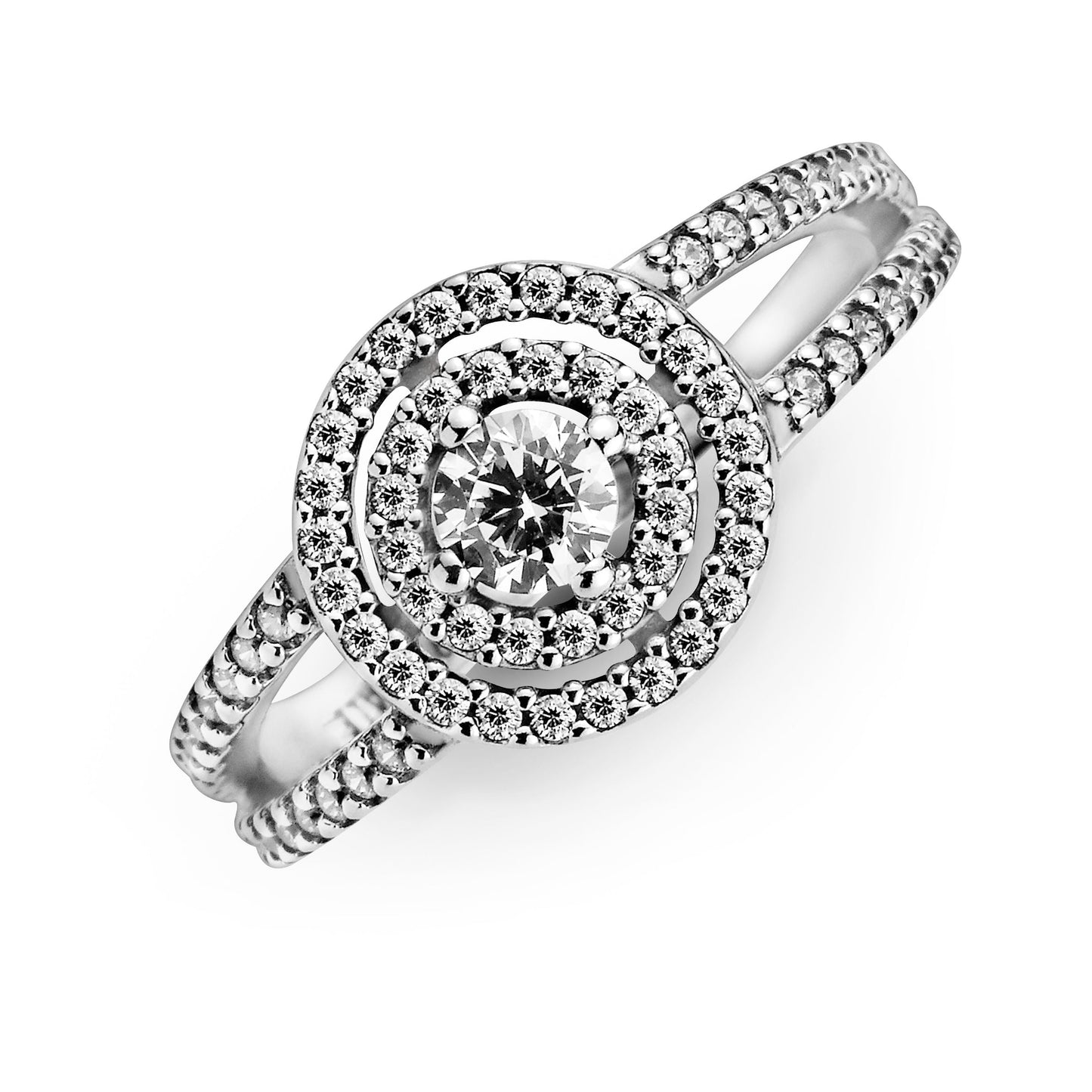 Sparkling Double Halo Ring Popular Style Premium Collection