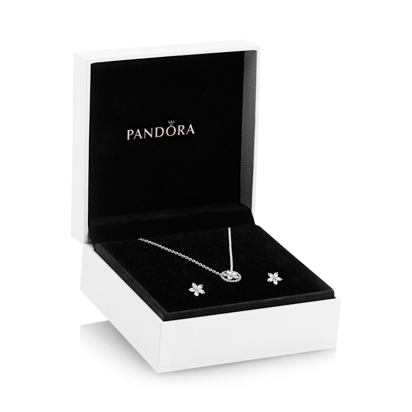 Sparkling Snowflake Necklace & Earring Gift Set Premium Fashion Jewelry Gift Collection