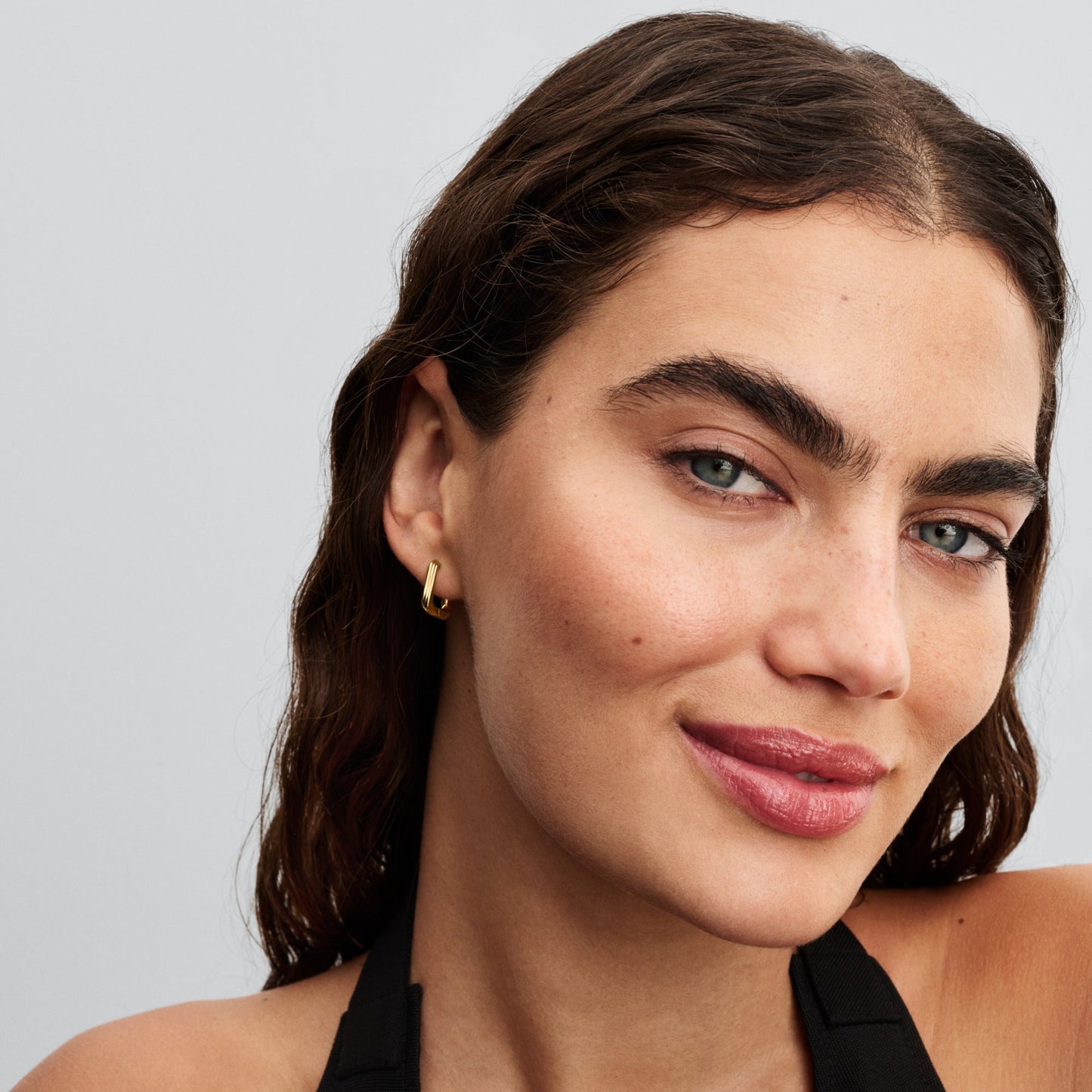 Twisted Triangle Small Hoop Earrings Popular Style Premium Collection