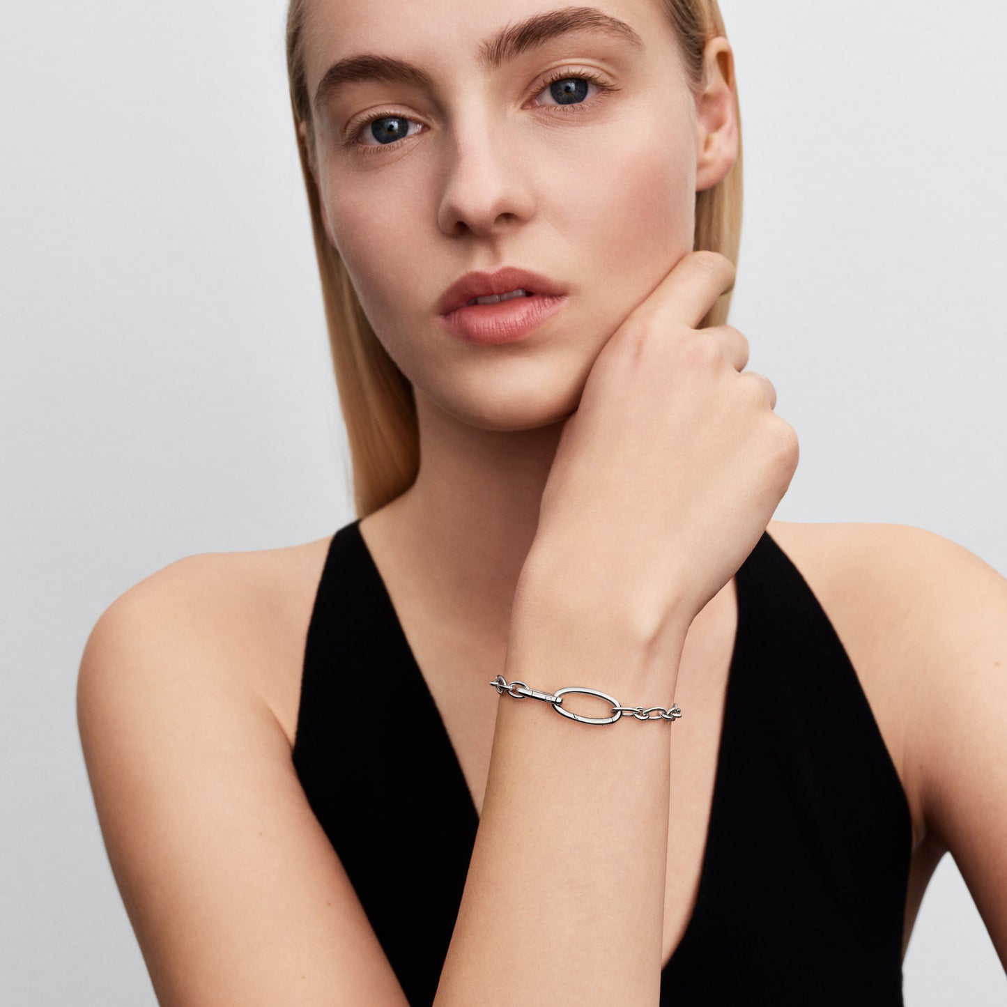 Openable Oval Link Chain Bracelet Premium Fashion Jewelry Gift Collection