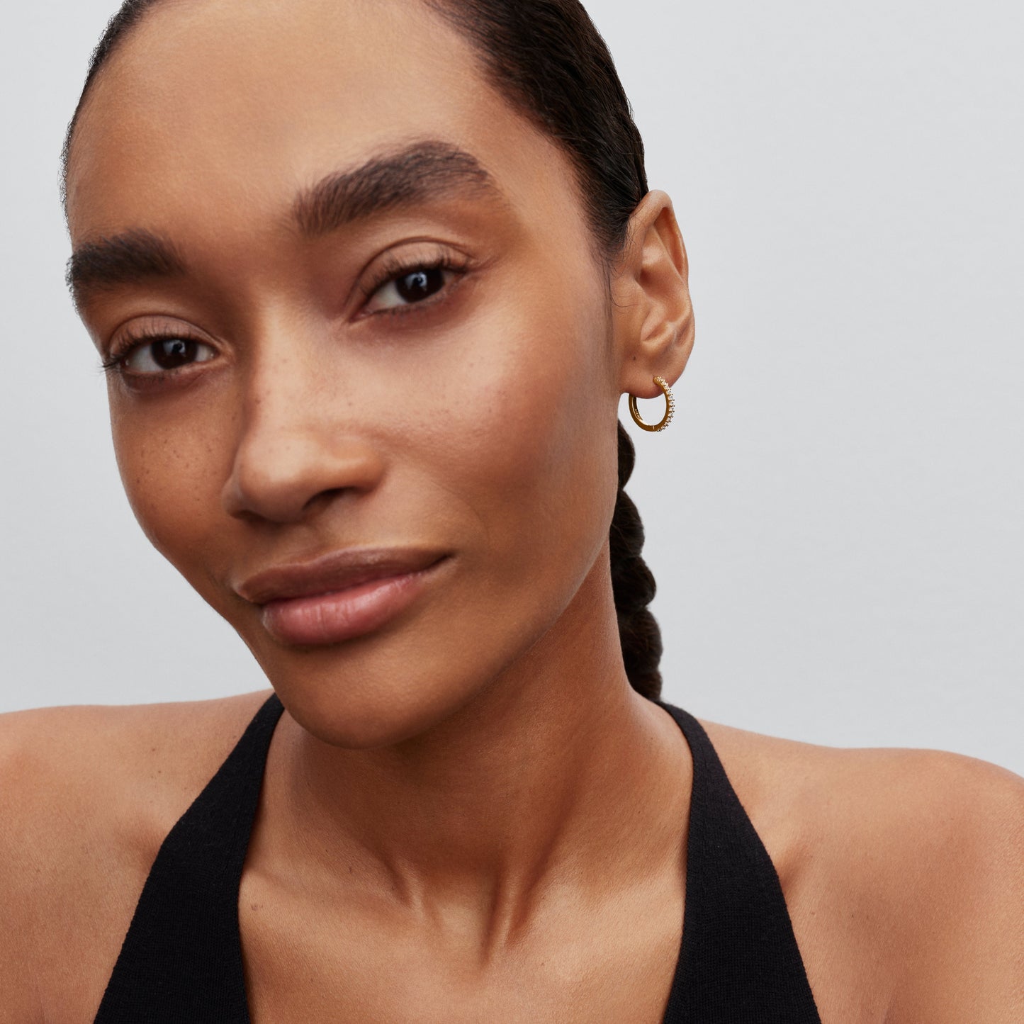 Sparkling Mini Hoop Earrings Popular Style Premium Collection