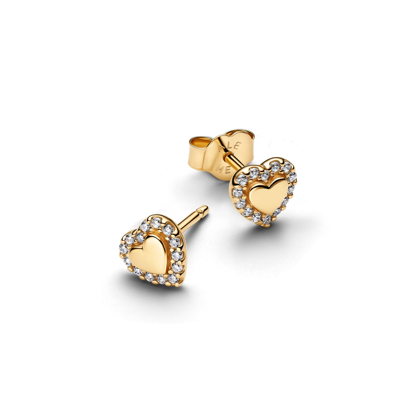 Heart Halo Stud Earrings Popular Style Premium Collection