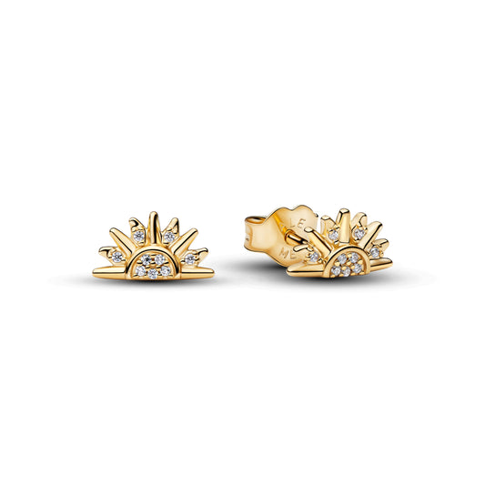 Celestial Sparkling Sun Stud Earrings Popular Style Premium Collection