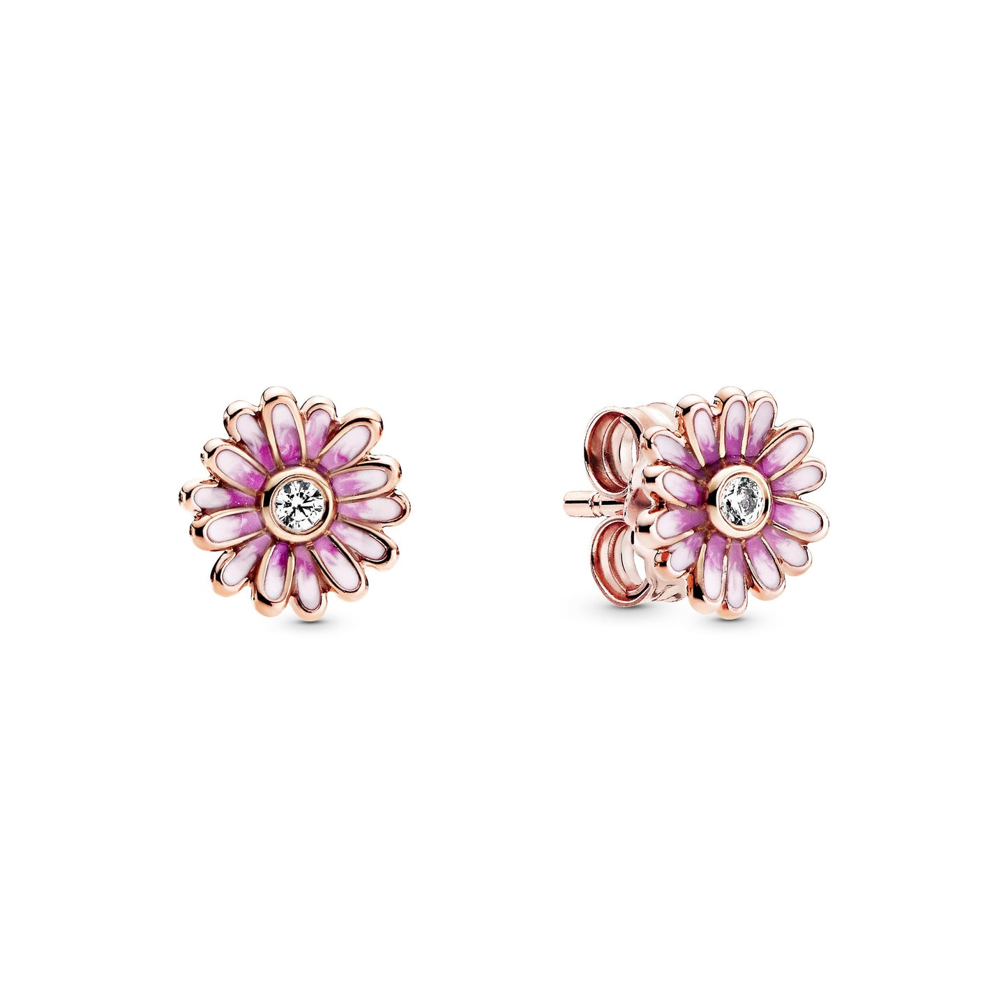 Pink Daisy Flower Stud Earrings Popular Style Premium Collection