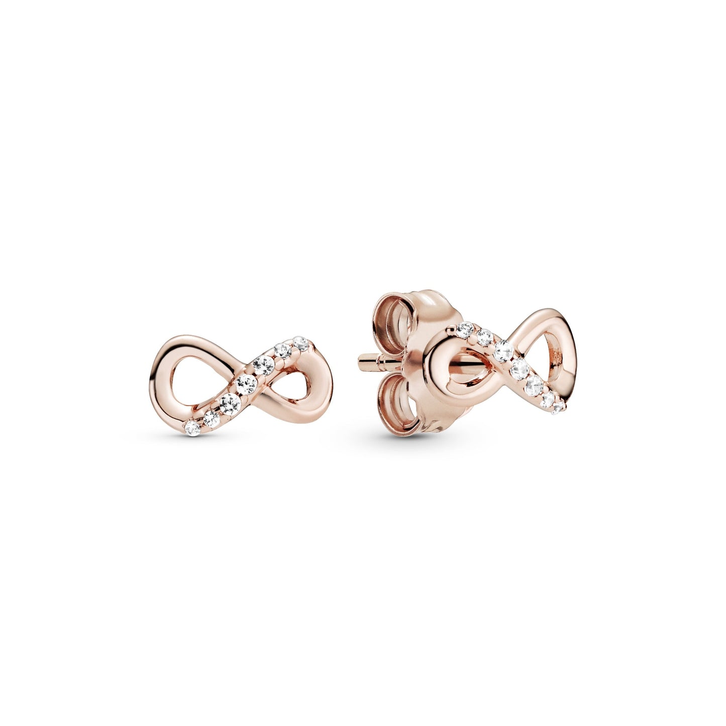 Sparkling Infinity Stud Earrings Popular Style Premium Collection