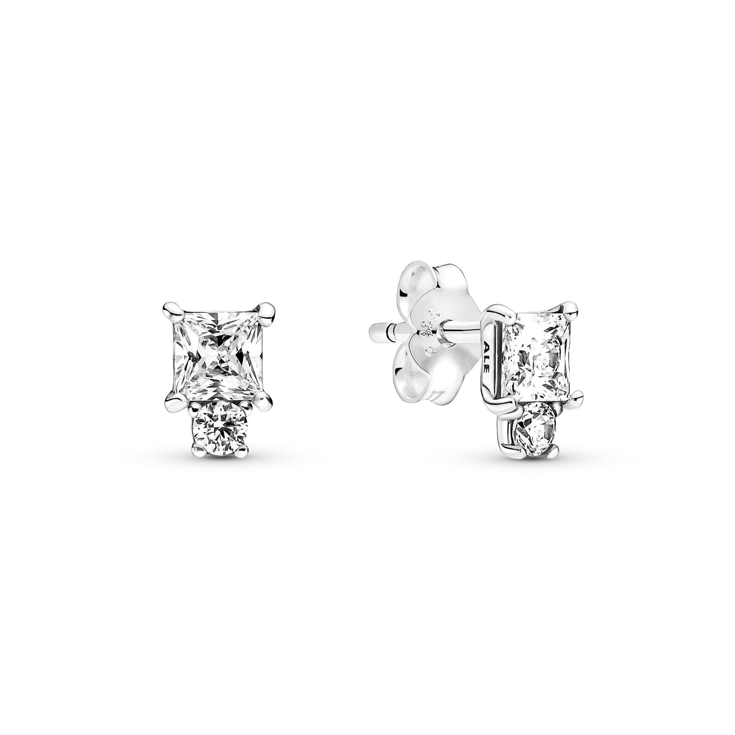 Sparkling Round & Square Earrings Popular Style Premium Collection