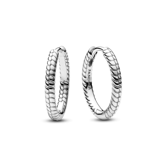 Pandora Moments Small Charm Hoop Earrings Premium Fashion Jewelry Gift Collection