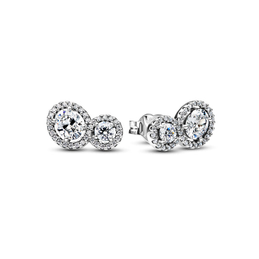 Embracing Halo Stud Earrings Popular Style Premium Collection