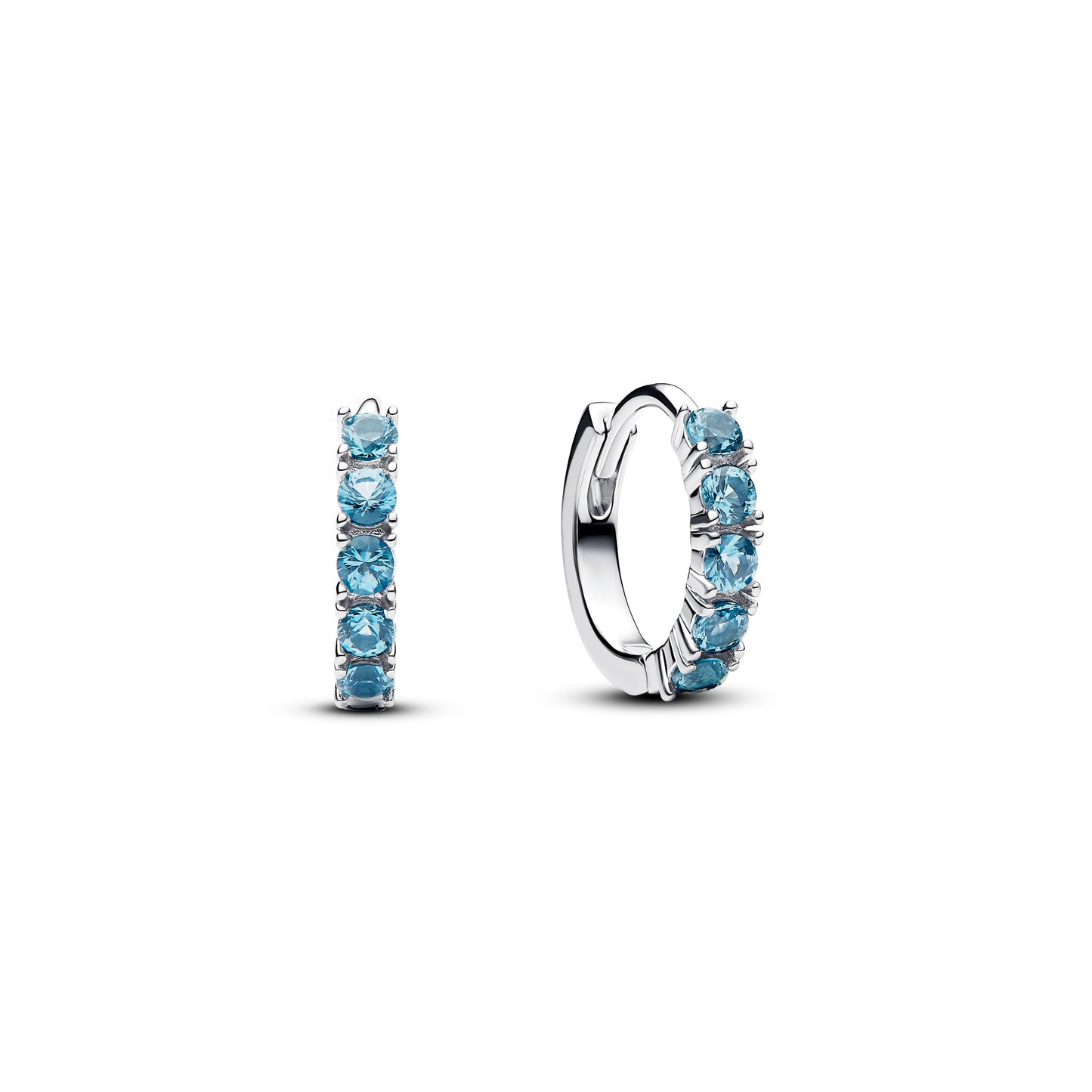 Light Blue Huggie Earrings Popular Style Premium Collection