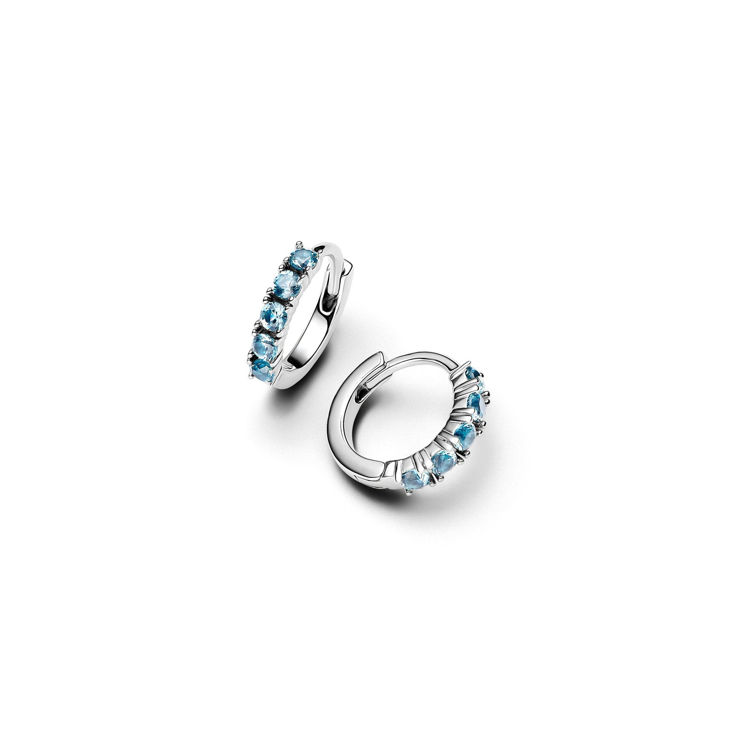 Light Blue Huggie Earrings Popular Style Premium Collection
