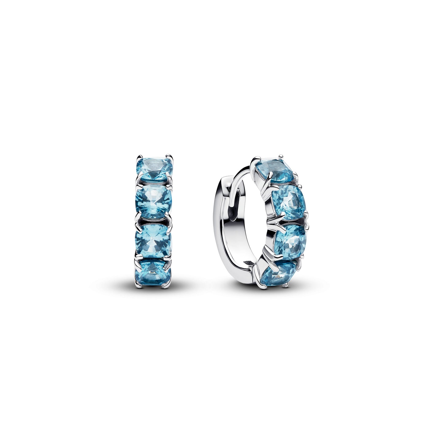 Light Blue Hoop Earrings Popular Style Premium Collection