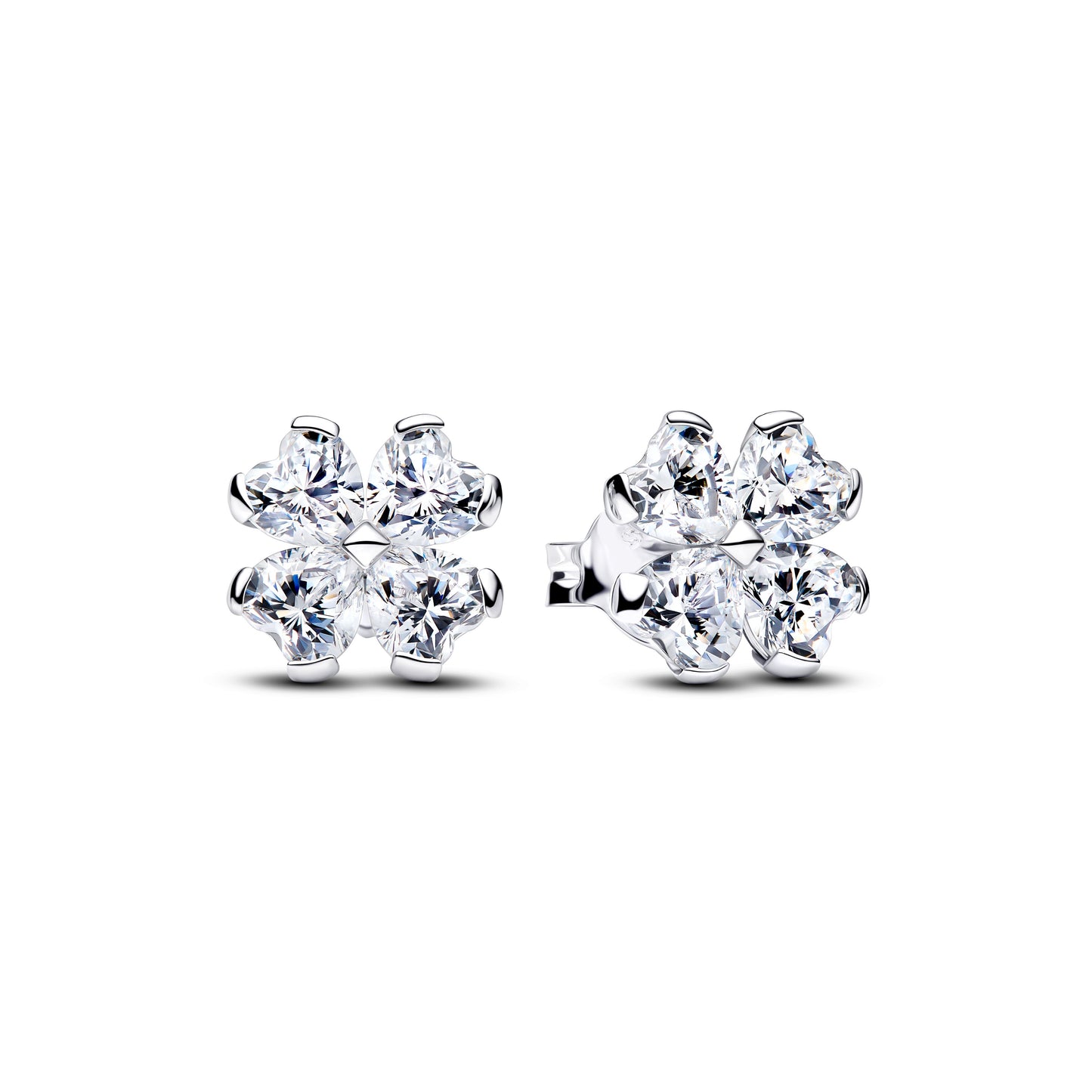 Sparkling Lucky Clover Stud Earrings Popular Style Premium Collection
