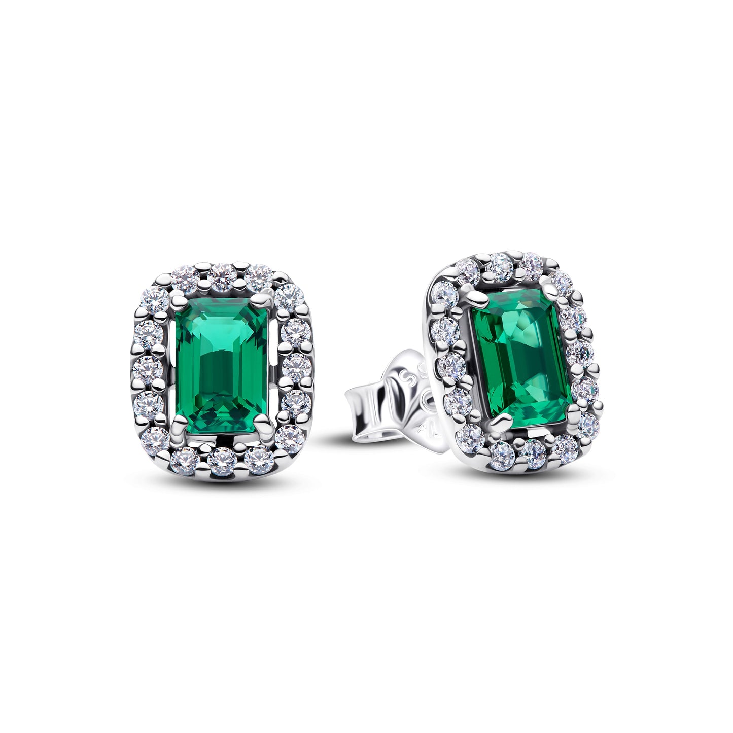 Sparkling Rectangular Stud Earrings Popular Style Premium Collection