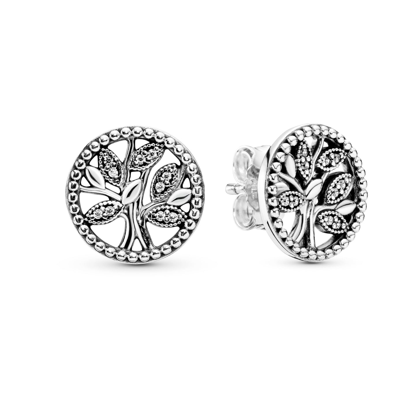 Sparkling Family Tree Stud Earrings Popular Style Premium Collection