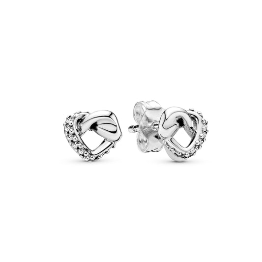 Knotted Heart Stud Earrings Popular Style Premium Collection
