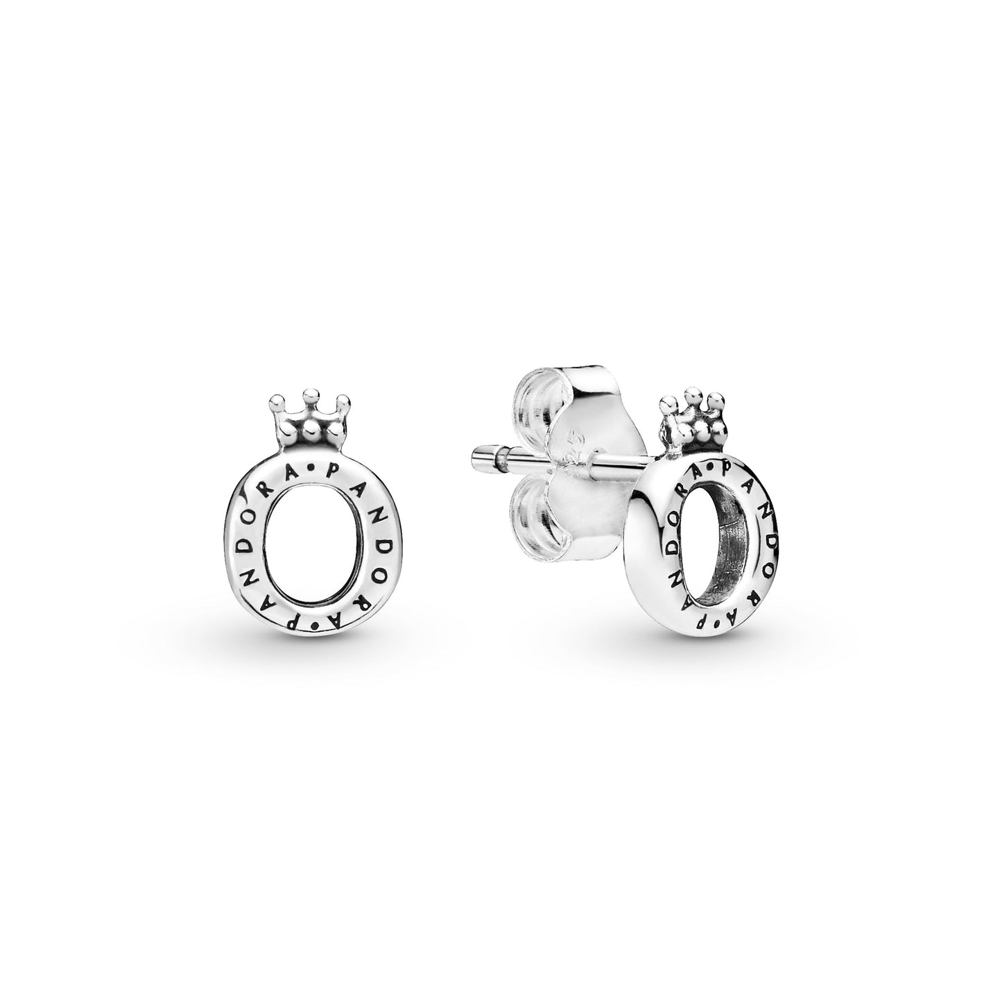 Polished Crown O Stud Earrings Popular Style Premium Collection
