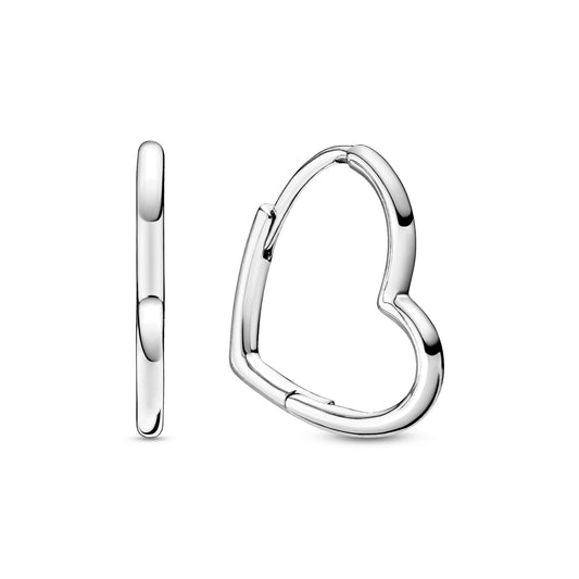 Asymmetrical Heart Hoop Earrings Popular Style Premium Collection