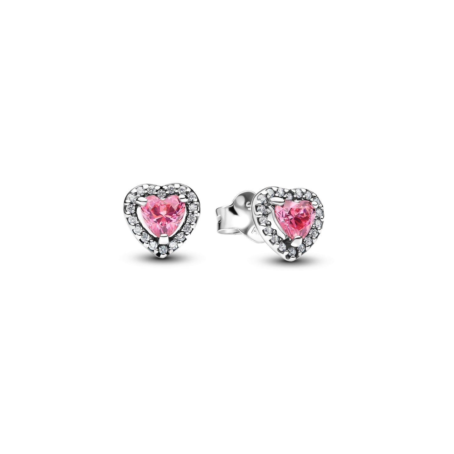Elevated Pink Heart Stud Earrings Popular Style Premium Collection