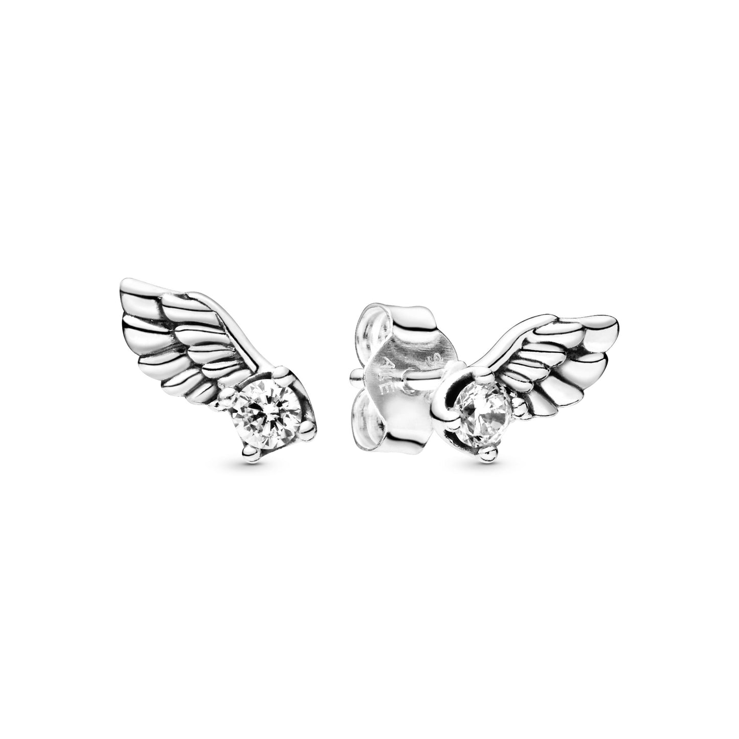Sparkling Angel Wing Stud Earrings Popular Style Premium Collection