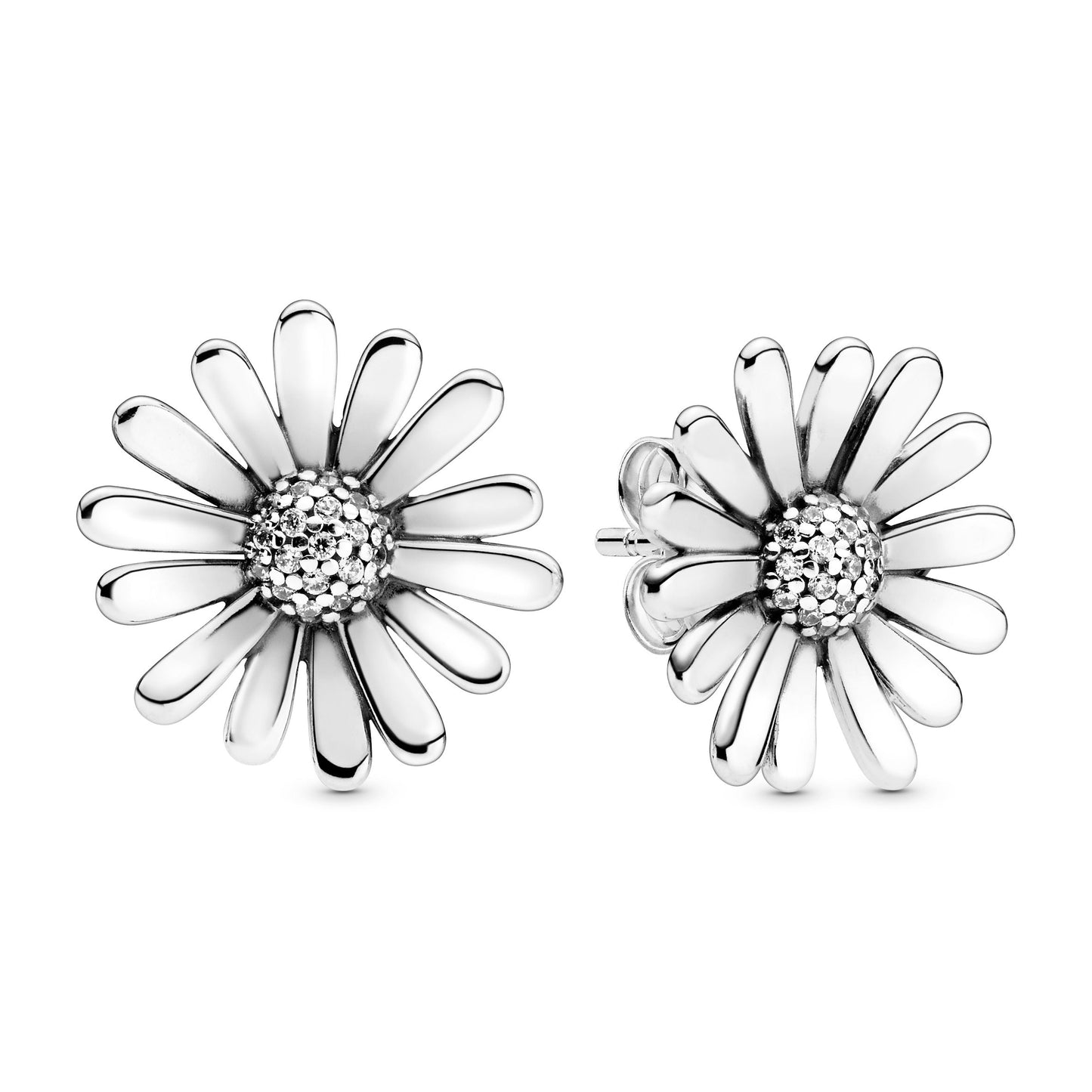 Pavé Daisy Flower Statement Stud Earrings Popular Style Premium Collection