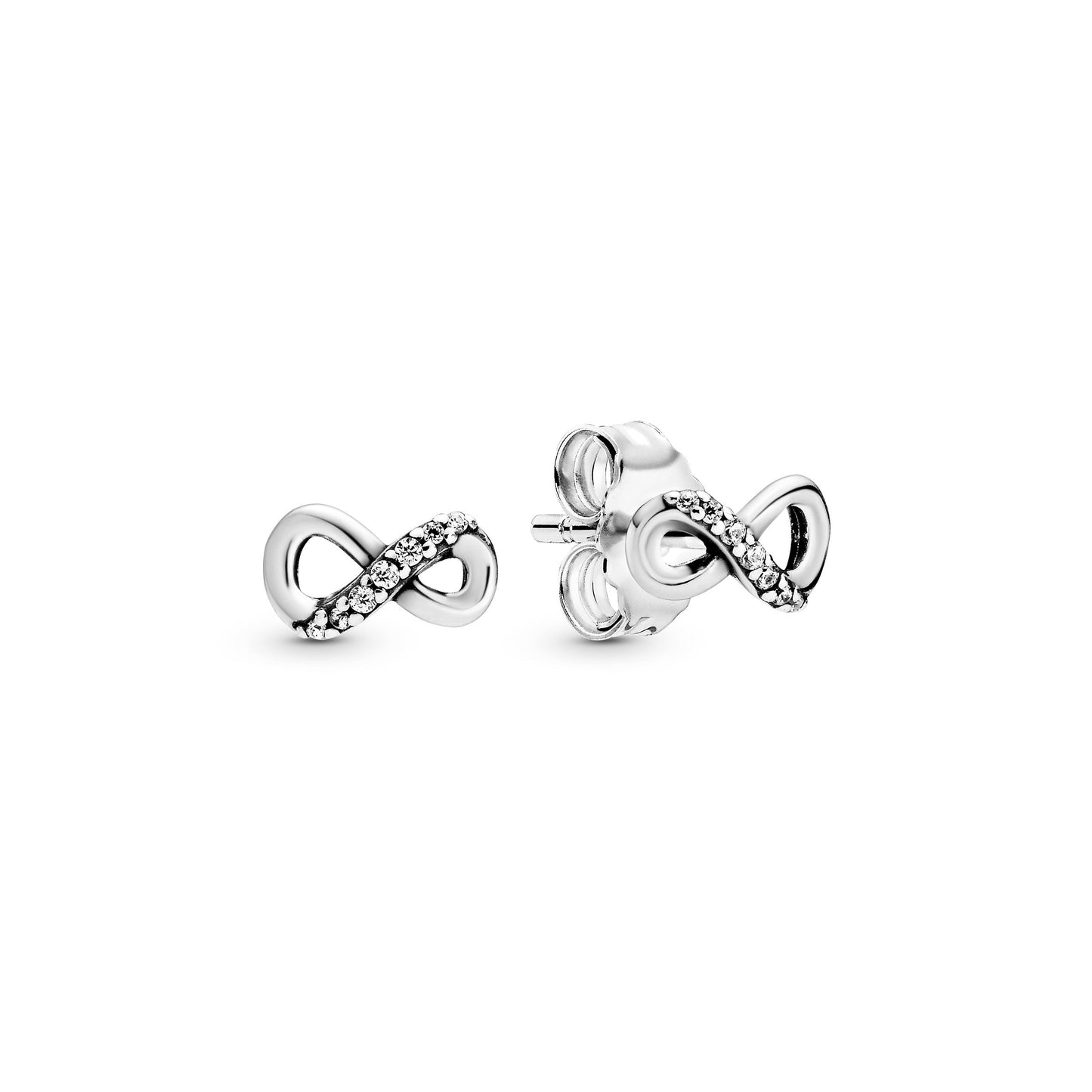 Sparkling Infinity Stud Earrings Popular Style Premium Collection