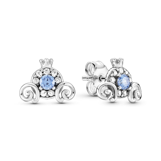 Disney Cinderella Pumpkin Coach Stud Earrings Popular Style Premium Collection