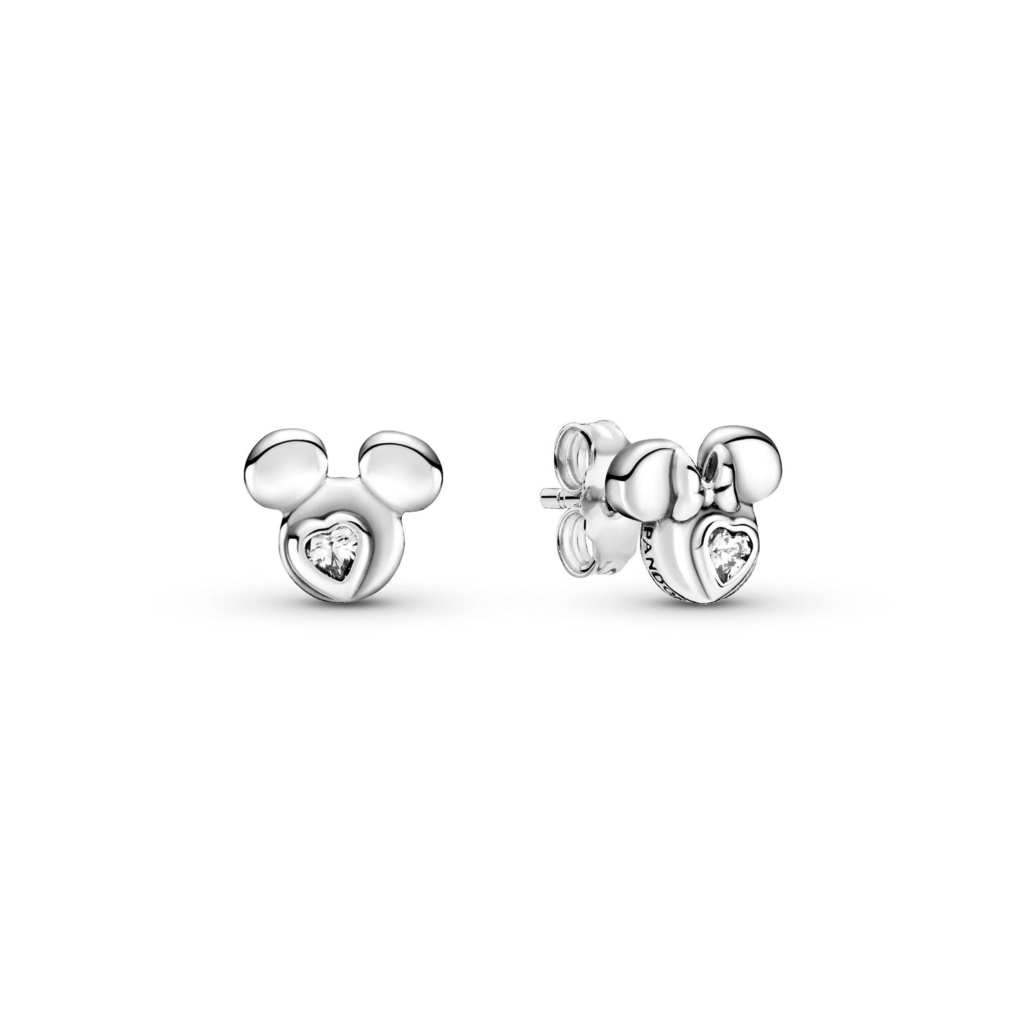 Disney Mickey Mouse & Minnie Mouse Silhouette Stud Earrings Popular Style Premium Collection