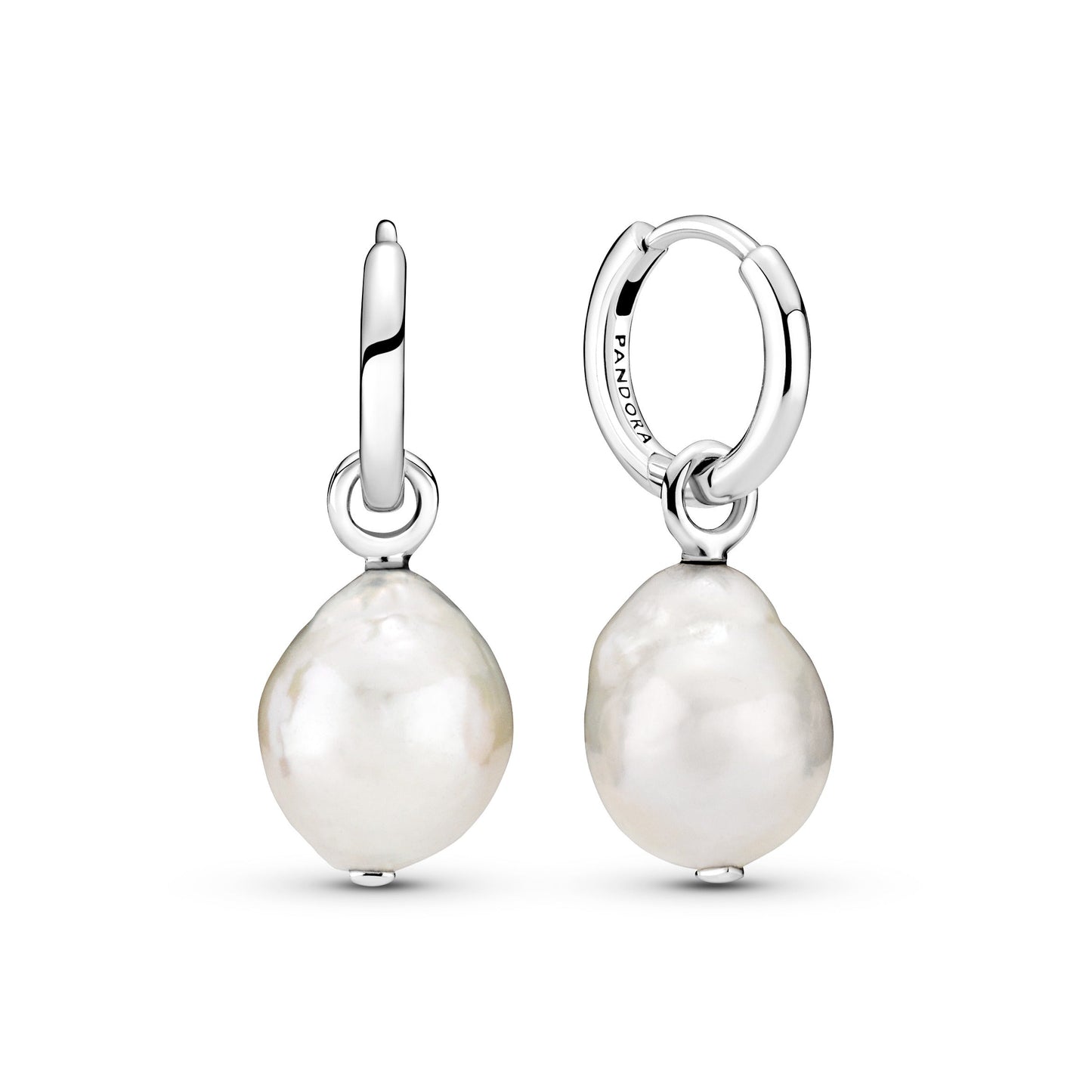 Freshwater Cultured Baroque Pearl Hoop Earrings Popular Style Premium Collection