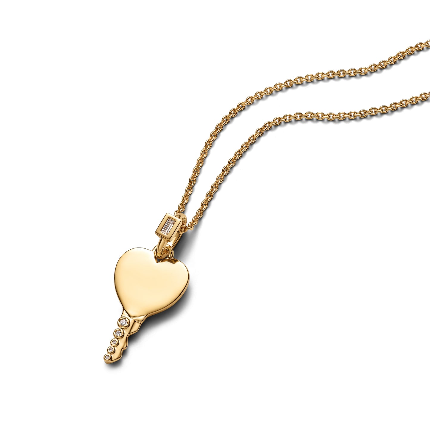 Engravable Heart Key Pendant Premium Fashion Jewelry Gift Collection