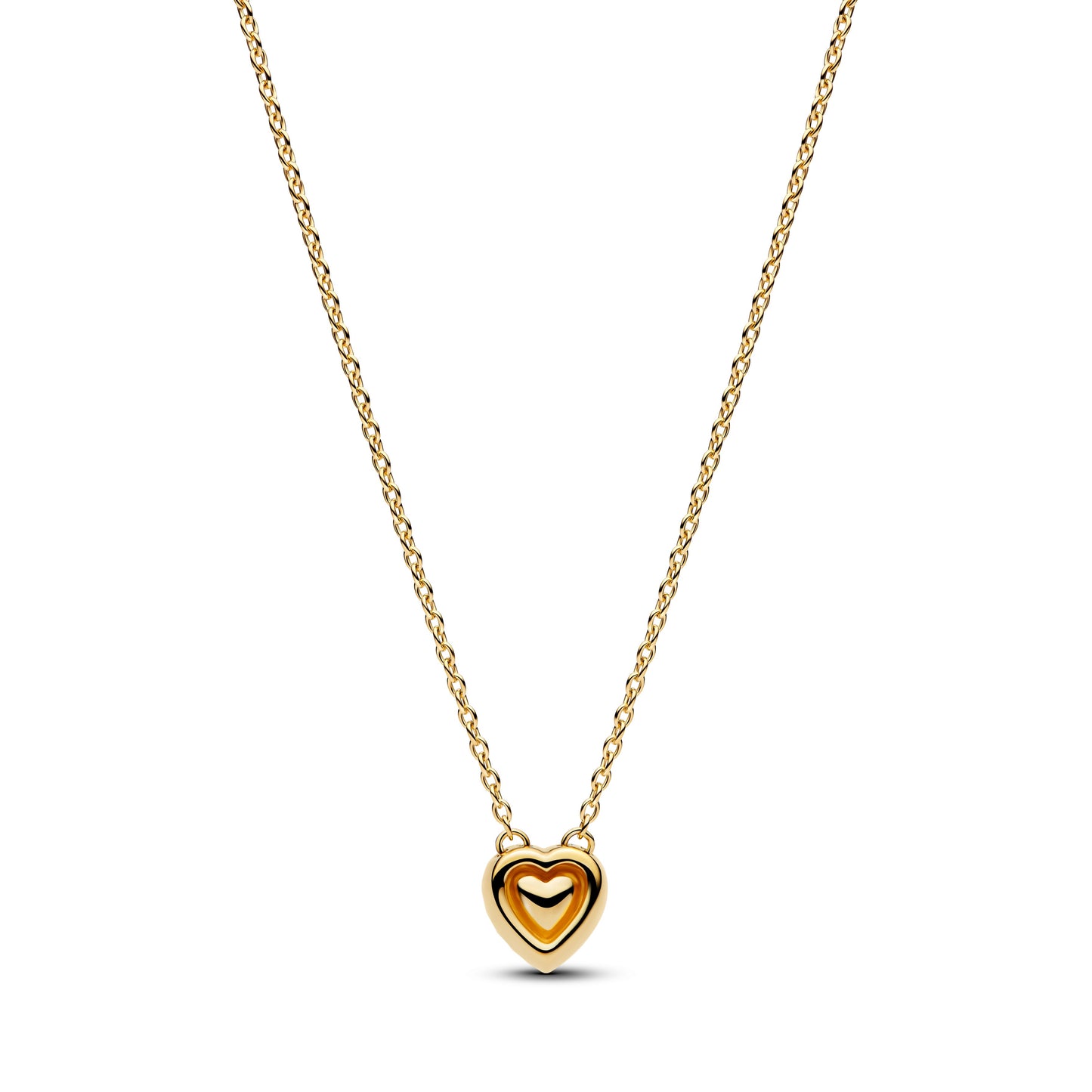 Engravable Heart Halo Collier Necklace Premium Fashion Jewelry Gift Collection