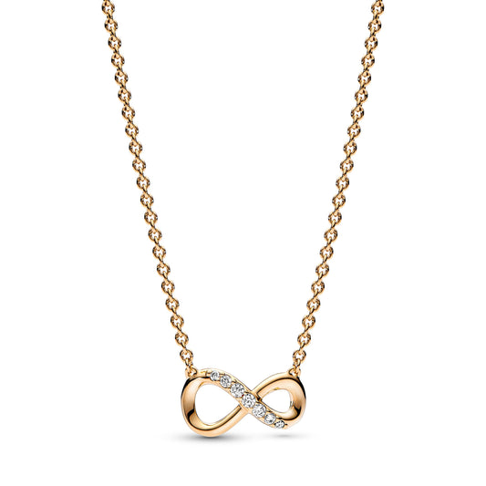 Sparkling Infinity Collier Necklace Premium Fashion Jewelry Gift Collection