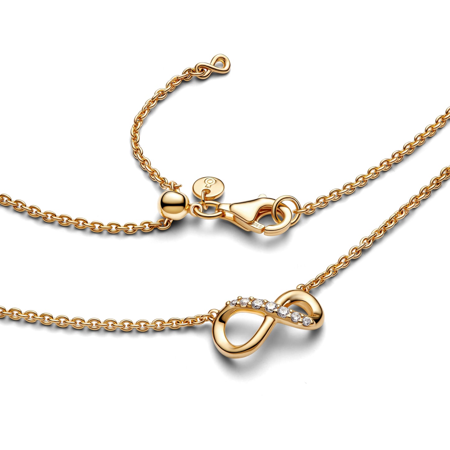 Sparkling Infinity Collier Necklace Premium Fashion Jewelry Gift Collection
