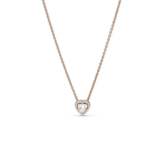 Sparkling Heart Collier Necklace Premium Fashion Jewelry Gift Collection