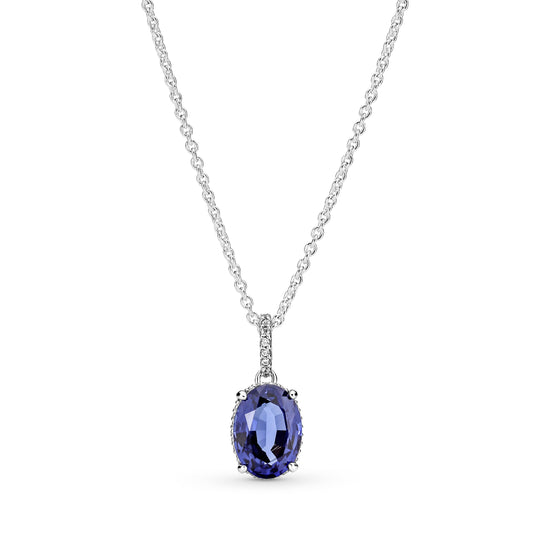 Sparkling Statement Halo Pendant Necklace Premium Fashion Jewelry Gift Collection