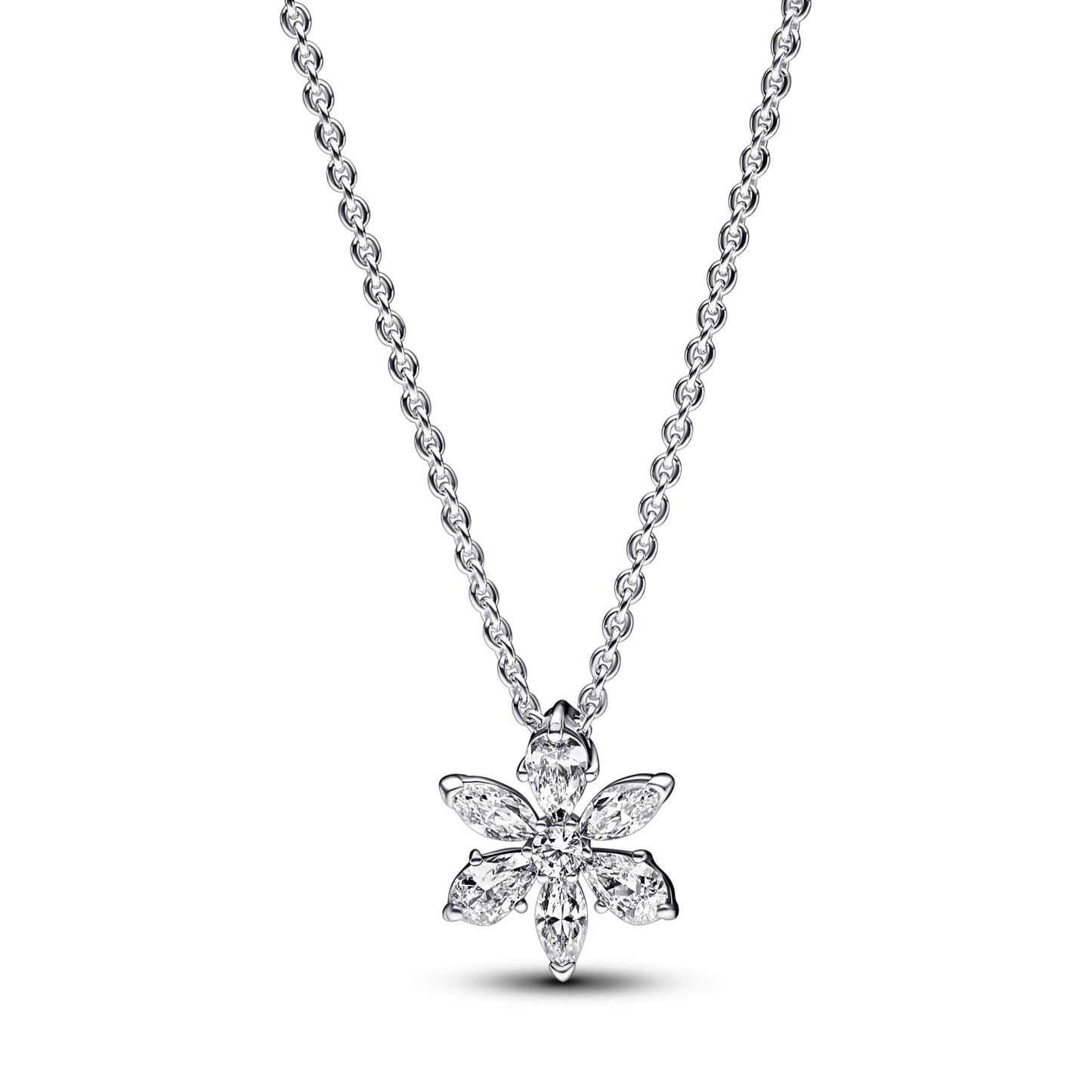 Sparkling Herbarium Cluster Pendant Necklace Premium Fashion Jewelry Gift Collection