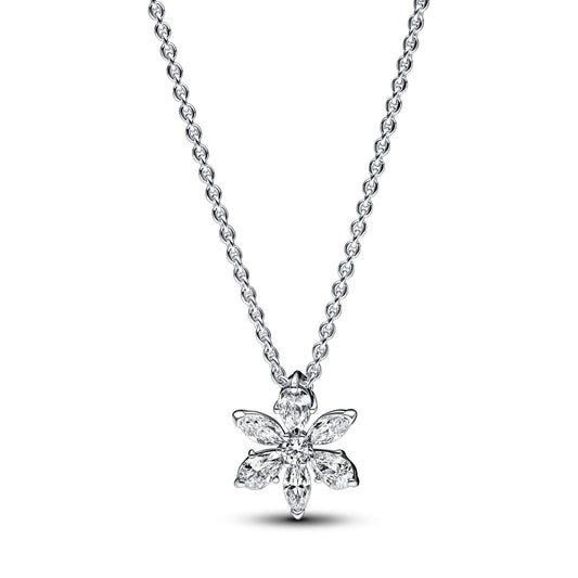 Sparkling Herbarium Cluster Pendant Necklace Premium Fashion Jewelry Gift Collection